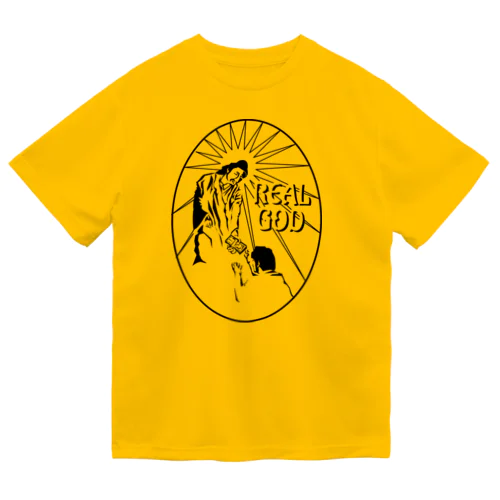 REALGOD1h.t.(黒文字) Dry T-Shirt