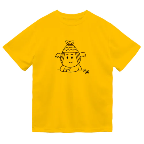 天使人魚ちゃん線画黒 Dry T-Shirt
