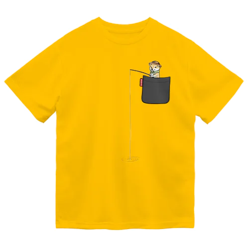 釣り柴ポケット（赤柴） Dry T-Shirt