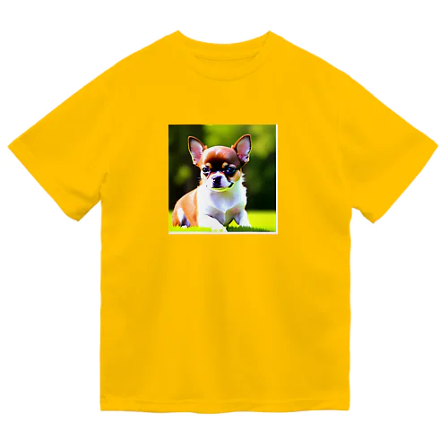 チワワ子犬　可愛いアニメーション Dry T-Shirt