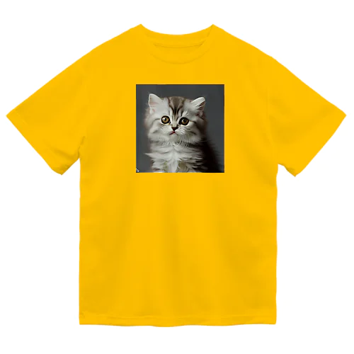 アメリカンシートヘアの子猫　可愛いアニメーション Dry T-Shirt