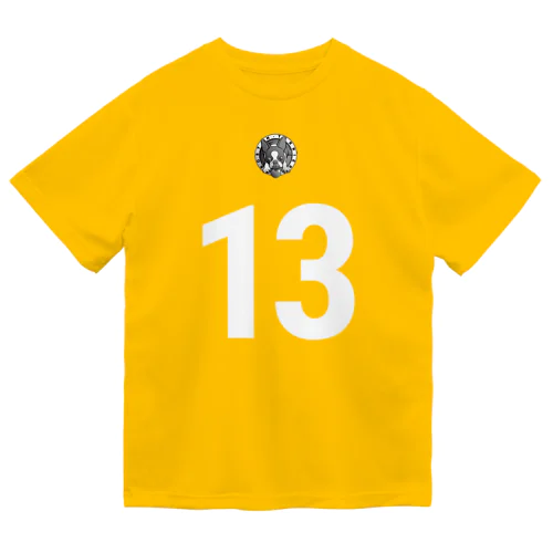 ボストンテリア(胸番号・背番号13)[v2.10k] ドライTシャツ