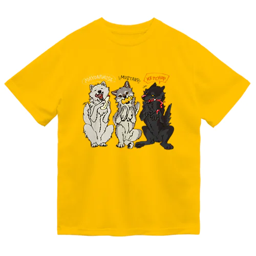 マヨネーズマスタードケチャップなオオカミ Dry T-Shirt