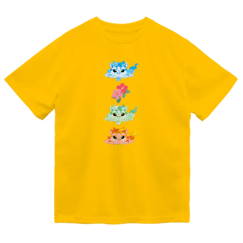 ぺたんこシーサーA ドライTシャツ