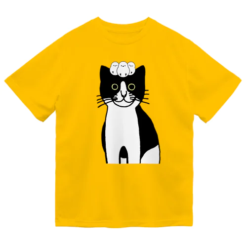 ハチワレちゃんとシマエナガ Dry T-Shirt