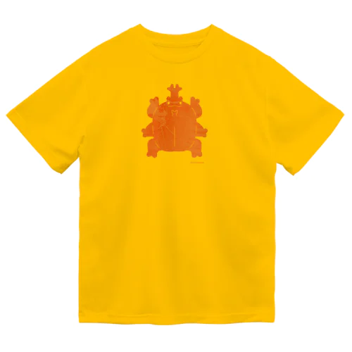 オレンジのカブトムシくん ドライTシャツ