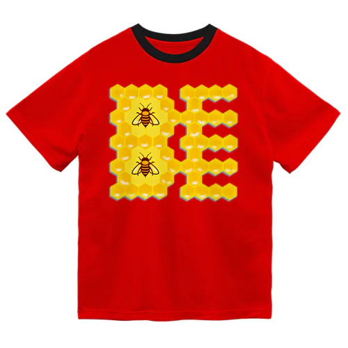 ハニカム構造(BEE） ドライTシャツ