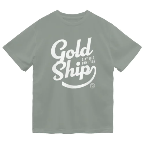 ゴールドシップ（タイポグラフィWHITE） ドライTシャツ