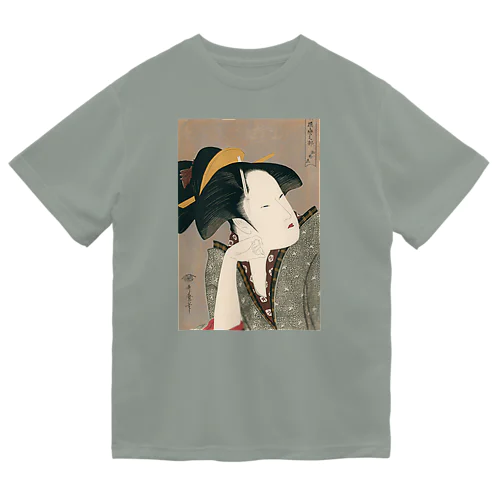 浮世絵：喜多川歌麿_物思恋 ドライTシャツ