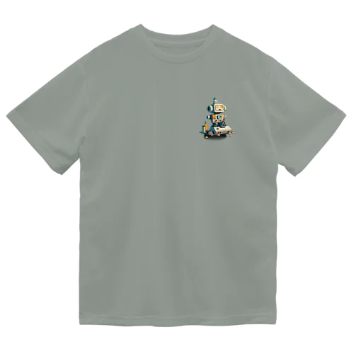 いろいろと四角いレトロなガラクタロボットくん Dry T-Shirt