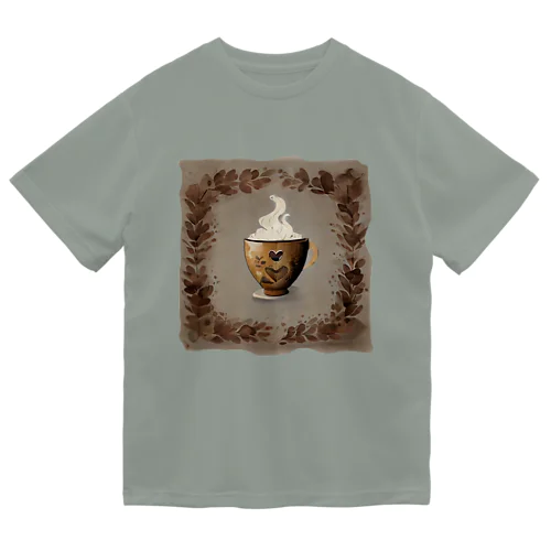 A richly decorated coffee-inspired T-shirt design ドライTシャツ