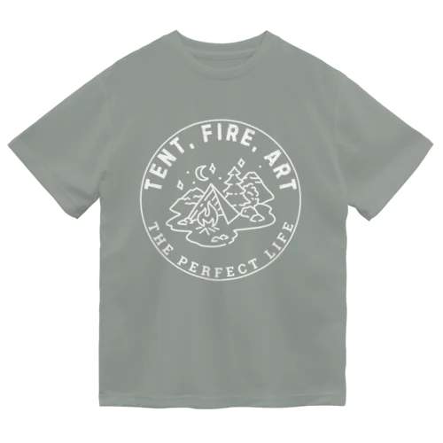 Tent, Fire, Art ドライTシャツ