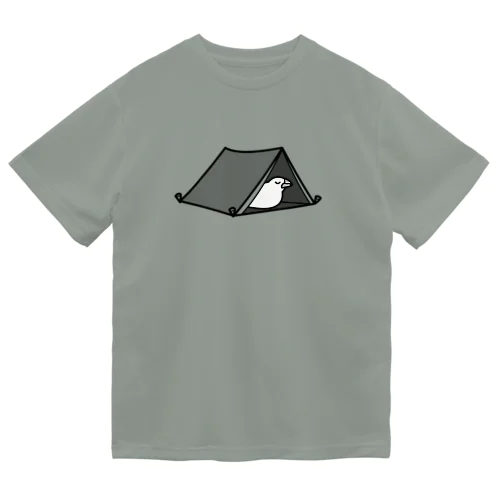 キャンプ中の文鳥 Dry T-Shirt