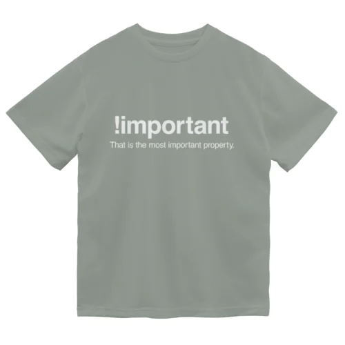 !important(白文字) ドライTシャツ