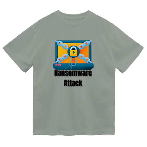 Ransomware Attack  ランサムウェア 攻撃 ドライTシャツ