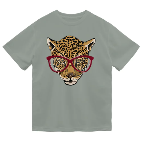 Leopard×メガネ ドライTシャツ