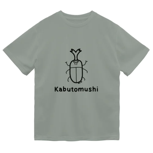 Kabutomushi (カブトムシ) 黒デザイン ドライTシャツ