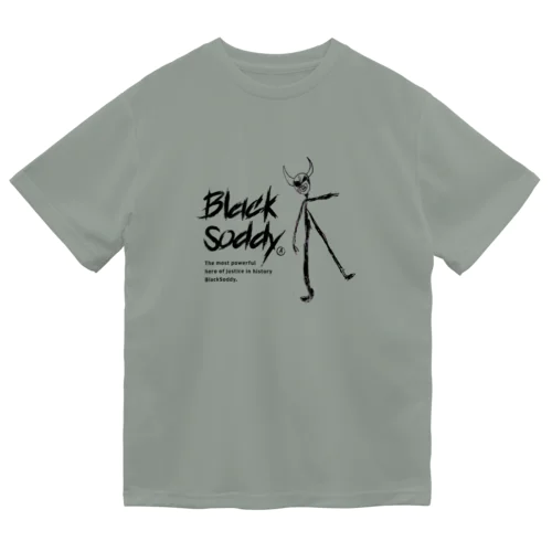 無敵のヒーローBlackSoddy ドライTシャツ