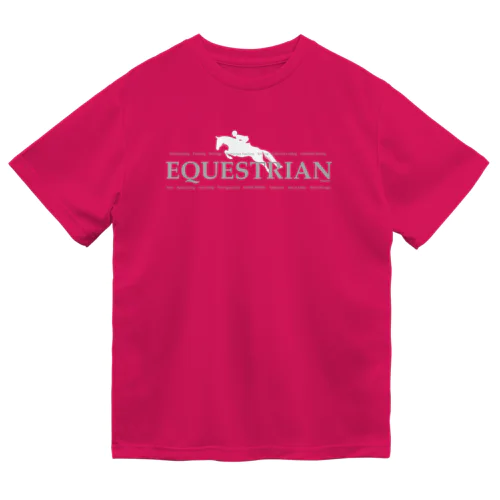 equestrian 人と馬あり　白 Dry T-Shirt