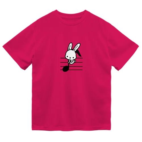 音符♪＆うさちゃん🐰 Dry T-Shirt