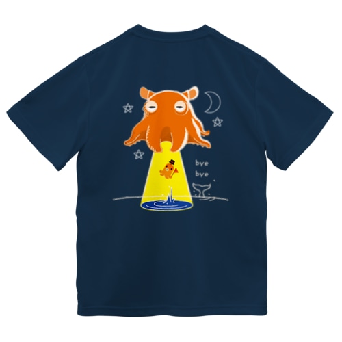 バックプリント　たこさんwinなーとメンダコUFO Dry T-Shirt