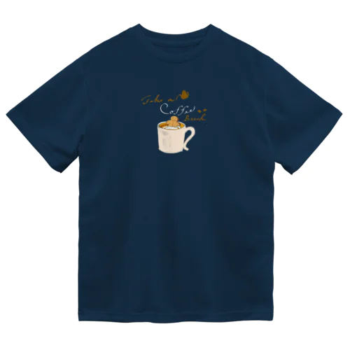 coffee time(コーヒー白字) ドライTシャツ