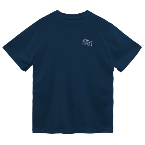 [ワンポイント]【ぎがといっしょ】《白線》 Dry T-Shirt
