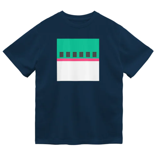 高速鉄道風　ドット絵 Dry T-Shirt