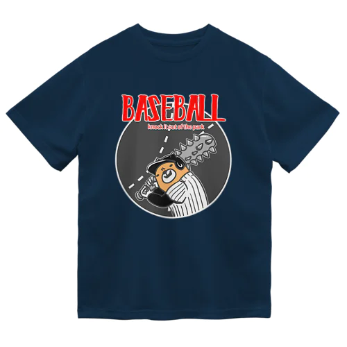 野球Bear2(凶悪顔クマシリーズ) ドライTシャツ