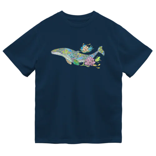 シロナガスクジラ(カラー) ドライTシャツ