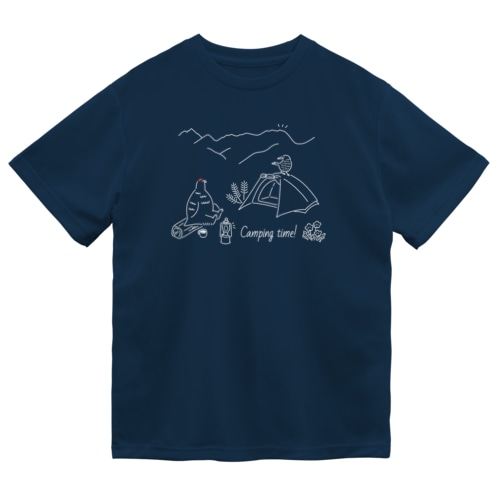 今夜は山でキャンプしよう（濃い色専用) Dry T-Shirt