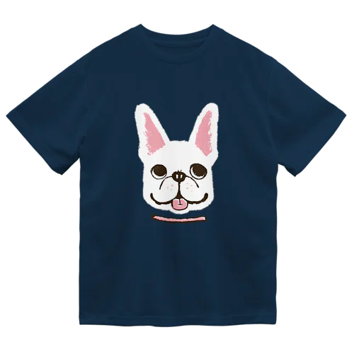 フレンチブルドックくん　ホワイト ドライTシャツ