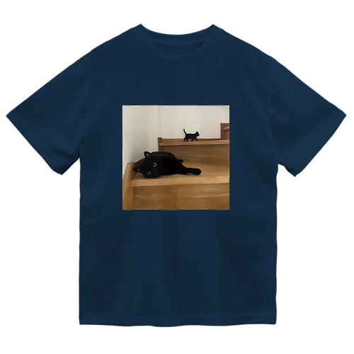 黒猫ちゃんのつどい ドライTシャツ