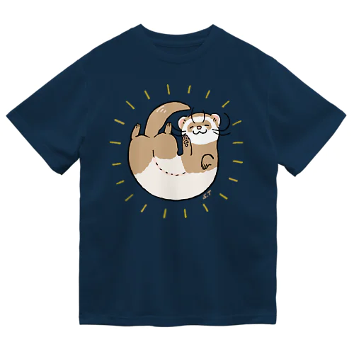 いたち仏さま　バタースコッチ ドライTシャツ