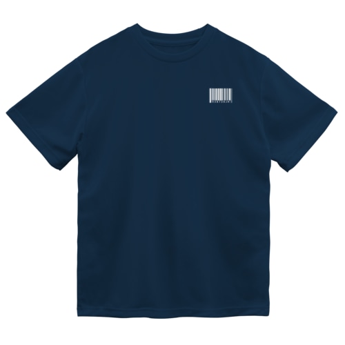 バーコード(白Ver.) Dry T-Shirt