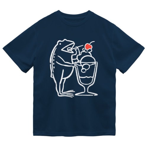 パフェを嗜む蛙 Dry T-Shirt