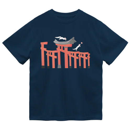 狐の手毬唄-鳥居- Dry T-Shirt
