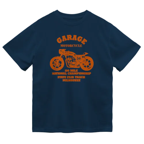 武骨なバイクデザイン orange Dry T-Shirt