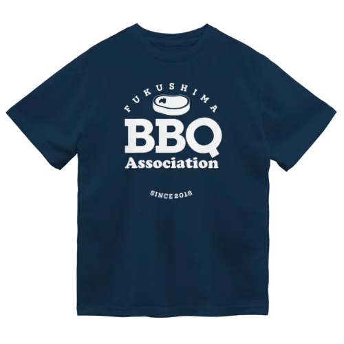 福島BBQ協会Circleロゴ白文字 ドライTシャツ