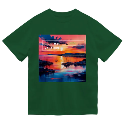 クリスマスの夕日 Dry T-Shirt