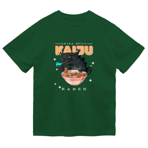 レトロアニメ怪獣ラーメン  ドライTシャツ