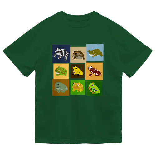 カエルの集い Dry T-Shirt