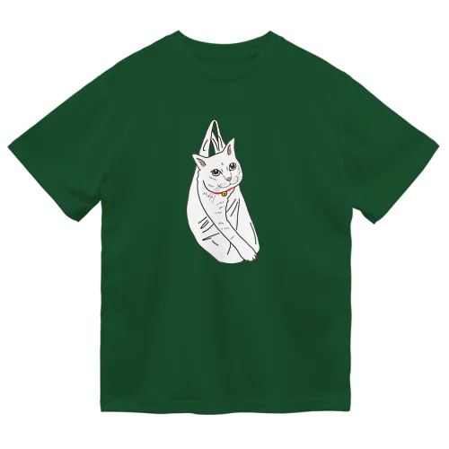 ビニール袋に入った猫 ドライTシャツ