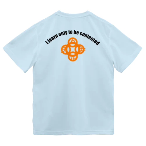 吾唯足知h.t.ショルダーアーチ橙・黒英語 Dry T-Shirt