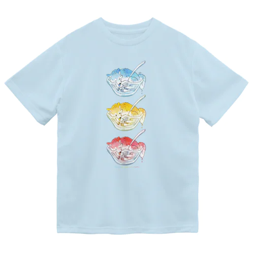 オオカミかき氷 ドライTシャツ