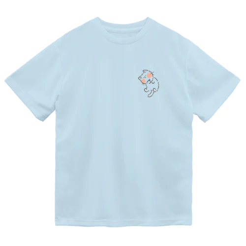 すやすやにゃんこ。 ドライTシャツ