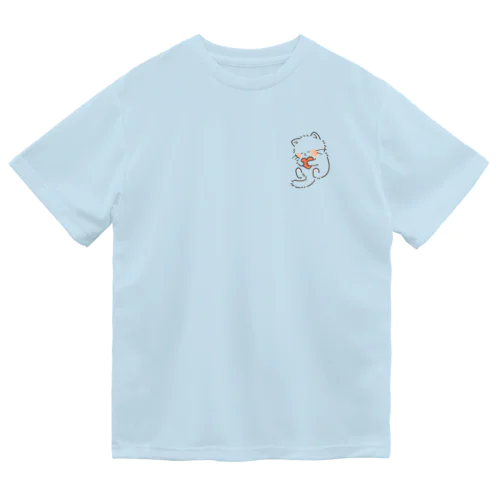 むぎゅっとにゃんこ。 ドライTシャツ