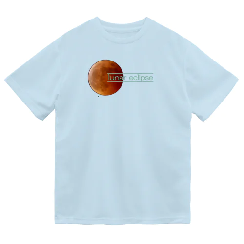 lunar eclipse 皆既月食 ドライTシャツ