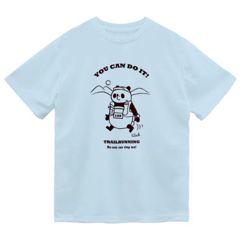 トレイルランパンダ【YOU CAN DO IT!】 ドライTシャツ