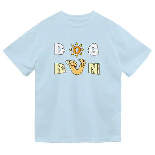 DOG RUN(背景なし) ドライTシャツ